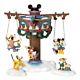 Dept 56 Christmas Disney North Pole Village Fab Five Swinging Swingin Mickey Set