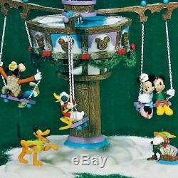 Dept 56 Christmas Disney North Pole Village Fab Five Swinging Swingin Mickey Set