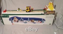 Dept 56 Christmas North Pole Village Lego Warehouse Forklift House