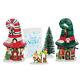 Dept 56 Christmas North Pole Village Merry Lane Cottages Set/5 New 2017 4056664