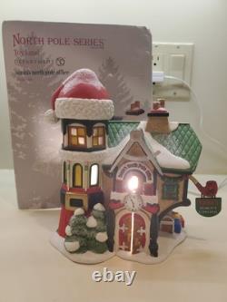 Dept 56 Christmas Santa's North Pole Office #4036540 NORTH POLE/ EUC