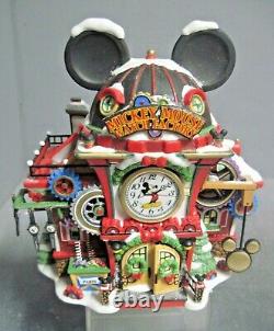 Dept 56 Christmas Snow Village North Pole Mickey Mouse Watch Factory