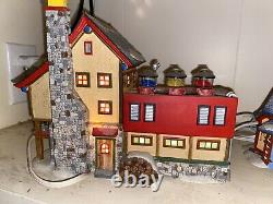 Dept 56 Christmas Snow Village North Pole Series Lego Building Creation Station