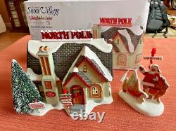 Dept 56 Christmas The North Pole House NOS Lighted Ceramic Collectible- Rare