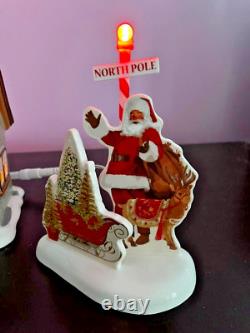 Dept 56 Christmas The North Pole House NOS Lighted Ceramic Collectible- Rare