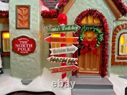 Dept 56 Christmas The North Pole House NOS Lighted Ceramic Collectible- Rare