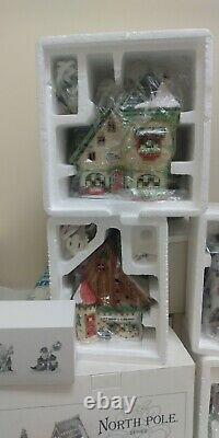 Dept. 56 Christmas Village Heritage Collection North Pole Series Lot 17 Pcs