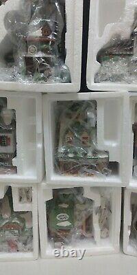 Dept. 56 Christmas Village Heritage Collection North Pole Series Lot 17 Pcs