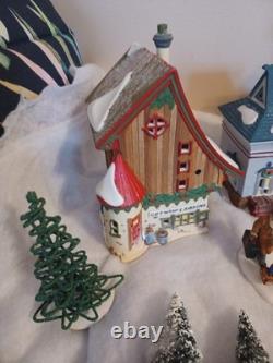 Dept 56 Christmas Village North Pole Series Lot Elves Barber Set People