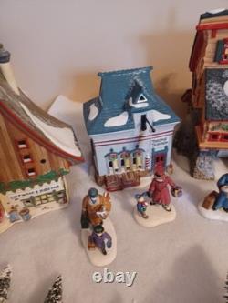 Dept 56 Christmas Village North Pole Series Lot Elves Barber Set People