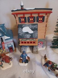 Dept 56 Christmas Village North Pole Series Lot Elves Barber Set People