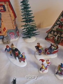 Dept 56 Christmas Village North Pole Series Lot Elves Barber Set People
