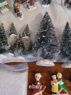 Dept 56 Christmas Village North Pole Series Lot Elves Barber Set People