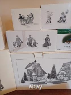 Dept 56 Christmas Village North Pole Series Lot Elves Barber Set People