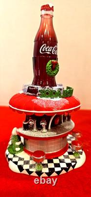 Dept 56 Coca-Cola Soda Fountain 6002293, North Pole Coke RETIRED NEW SHIPS TODAY