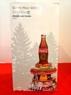 Dept 56 Coca-Cola Soda Fountain 6002293, North Pole Coke RETIRED NEW SHIPS TODAY
