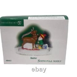 Dept 56 DASHER Santas Reindeer North Pole Series 804451 Elf 2008
