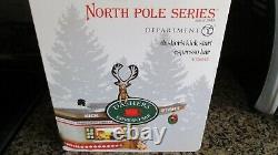 Dept. 56 Dasher's Espresso Bar North Pole Series. #4036543 Nib