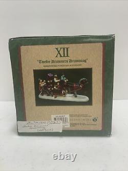 Dept 56 Dickens Village 12 Days Of Christmas 12 Drummers Drumming #58387