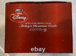 Dept 56 Disney Merry Christmas Village Mickey's Christmas Castle Retired RARE