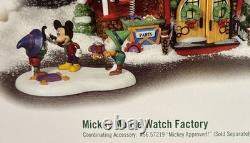 Dept 56 Disney Mickey Mouse Watch Factory North Pole Series 2006 Retired 56.951