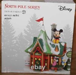 Dept 56 Disney Mickey's Stuffed Animals North Pole Series Snow Village 6007614