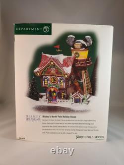 Dept 56 Disney North Pole Series Mickey's North Pole Holiday House 2003