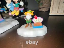 Dept 56 Disney North Pole Series Swinging Disney Fab Five 2004