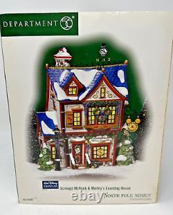 Dept 56 Disney Scrooge McDuck & Marley's Counting House North Pole Series 56900