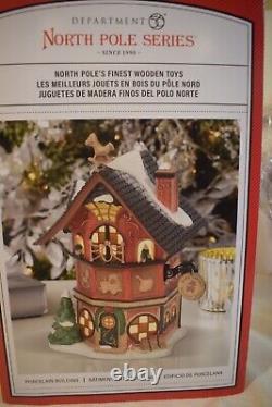 Dept 56 FINEST WOODEN TOYS North Pole Village NEW #6009828 (0823TT79)