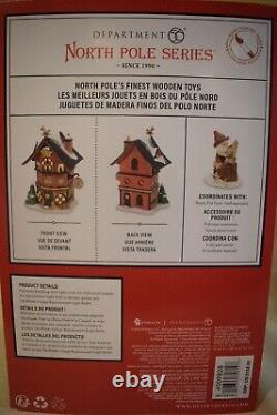 Dept 56 FINEST WOODEN TOYS North Pole Village NEW #6009828 (0823TT79)