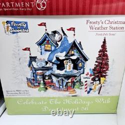 Dept 56 Frosty's Christmas Weather Station North Pole Series Complete In Box