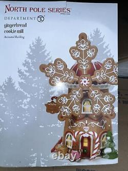 Dept 56 GINGERBREAD COOKIE MILL North Pole Village 6007610