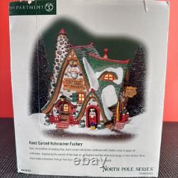 Dept 56 Hand Carved Nutcracker Factory Shop North Pole Christmas Village (B-2L)