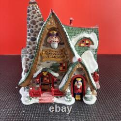 Dept 56 Hand Carved Nutcracker Factory Shop North Pole Christmas Village (B-2L)
