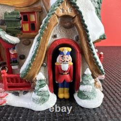 Dept 56 Hand Carved Nutcracker Factory Shop North Pole Christmas Village (B-2L)