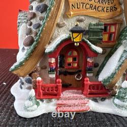Dept 56 Hand Carved Nutcracker Factory Shop North Pole Christmas Village (B-2L)