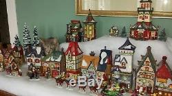 Dept 56 Heritage Christmas North Pole Village entire set withaccessories & trees