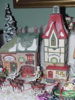 Dept 56 Heritage Christmas North Pole Village entire set withaccessories & trees