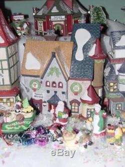 Dept 56 Heritage Christmas North Pole Village entire set withaccessories & trees