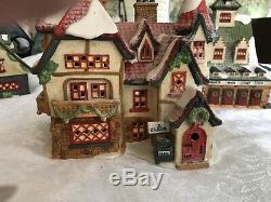 Dept 56 Heritage Village Collection 7 houses #5601-4 North Pole Series Xmas
