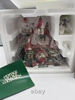 Dept 56 Heritage Village North Pole Series #56391 Route 1 Mr Mrs Clause Xmas JD