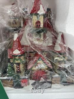 Dept 56 Heritage Village North Pole Series #56391 Route 1 Mr Mrs Clause Xmas JD