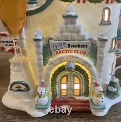 Dept 56 ICE BREAKERS LOUNGE North Pole Series #808924 with Box Ret 2010 Christmas