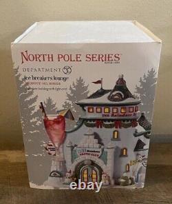 Dept 56 ICE BREAKERS LOUNGE North Pole Series #808924 with Box Ret 2010 Christmas