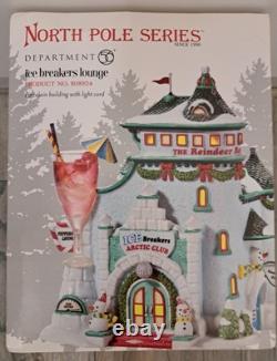 Dept 56 Ice Breakers Lounge #808924 North Pole Series EUC (COMPLETE SET)