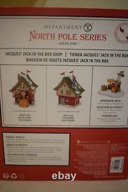 Dept 56 JACQUES JACK IN THE BOX North Pole Village NEW #6011411 (723TT79)
