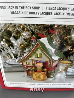 Dept 56 JACQUES' JACK IN THE BOX SHOP North Pole Village 6011411
