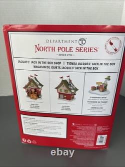 Dept 56 JACQUES' JACK IN THE BOX SHOP North Pole Village 6011411