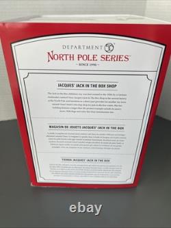 Dept 56 JACQUES' JACK IN THE BOX SHOP North Pole Village 6011411